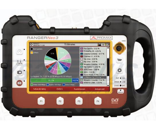 Promax RANGERNeo 3 : HEVC H.265 field strength meter and TV Analyser ...