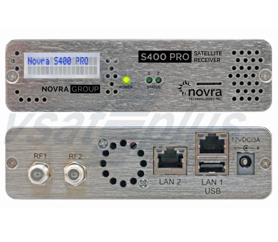 Novra S400 Pro DVB-S2 Satellite IPTV Receiver Router - VSATPlus