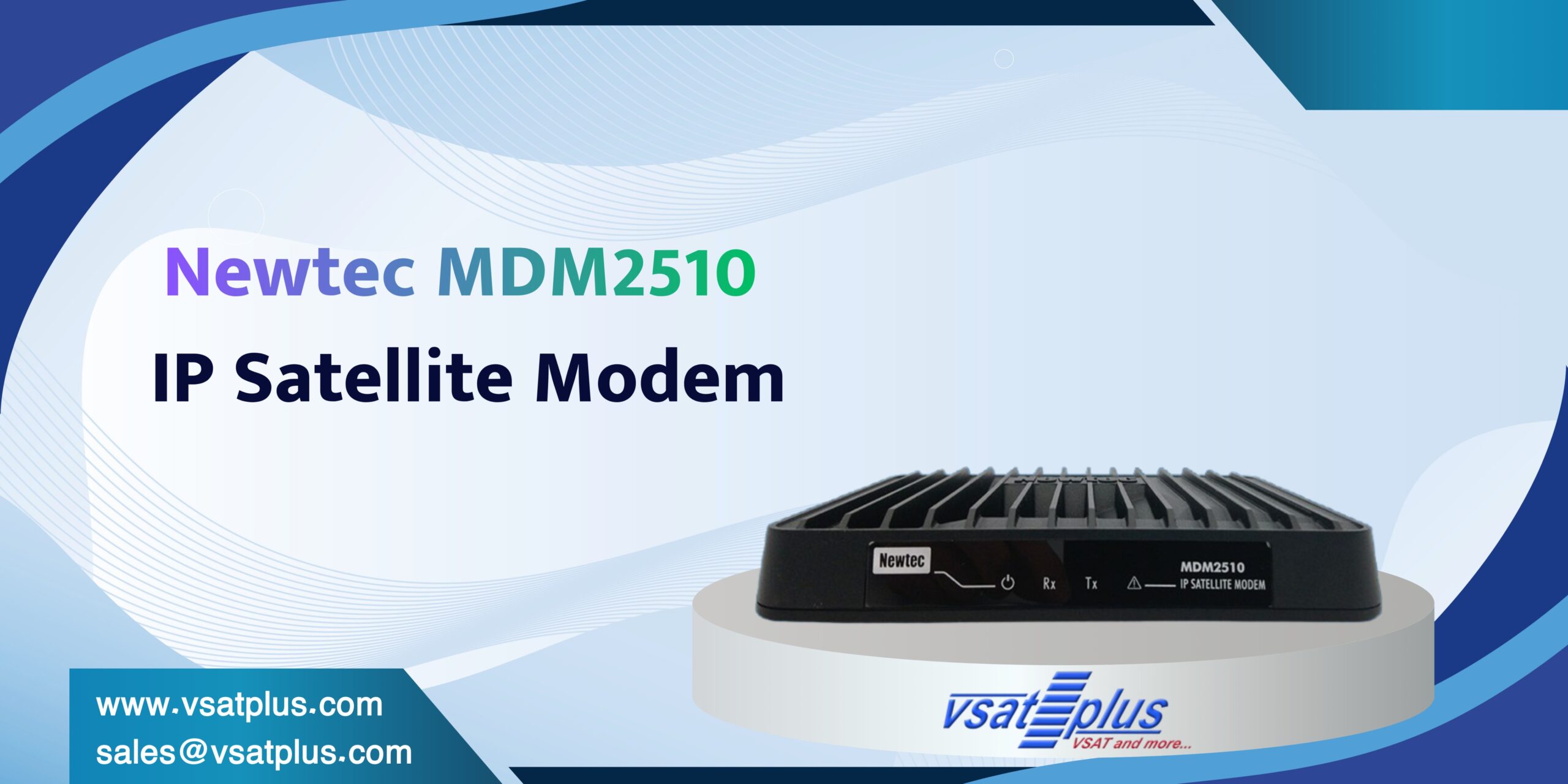 Newtec MDM2510 IP Satellite Modem - VSATPlus